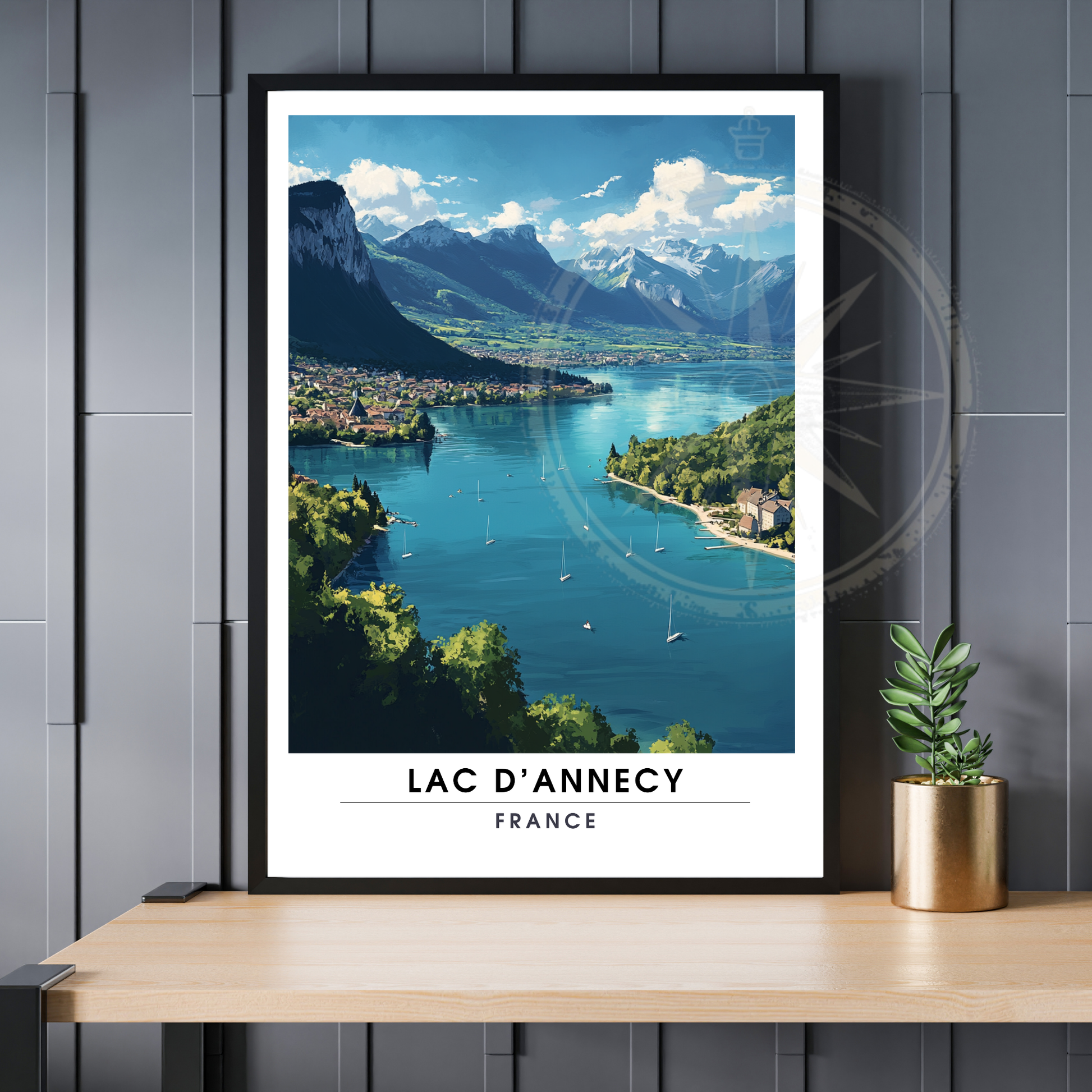 Affiche Lac d’Annecy | Impression France  |  Affiche France
