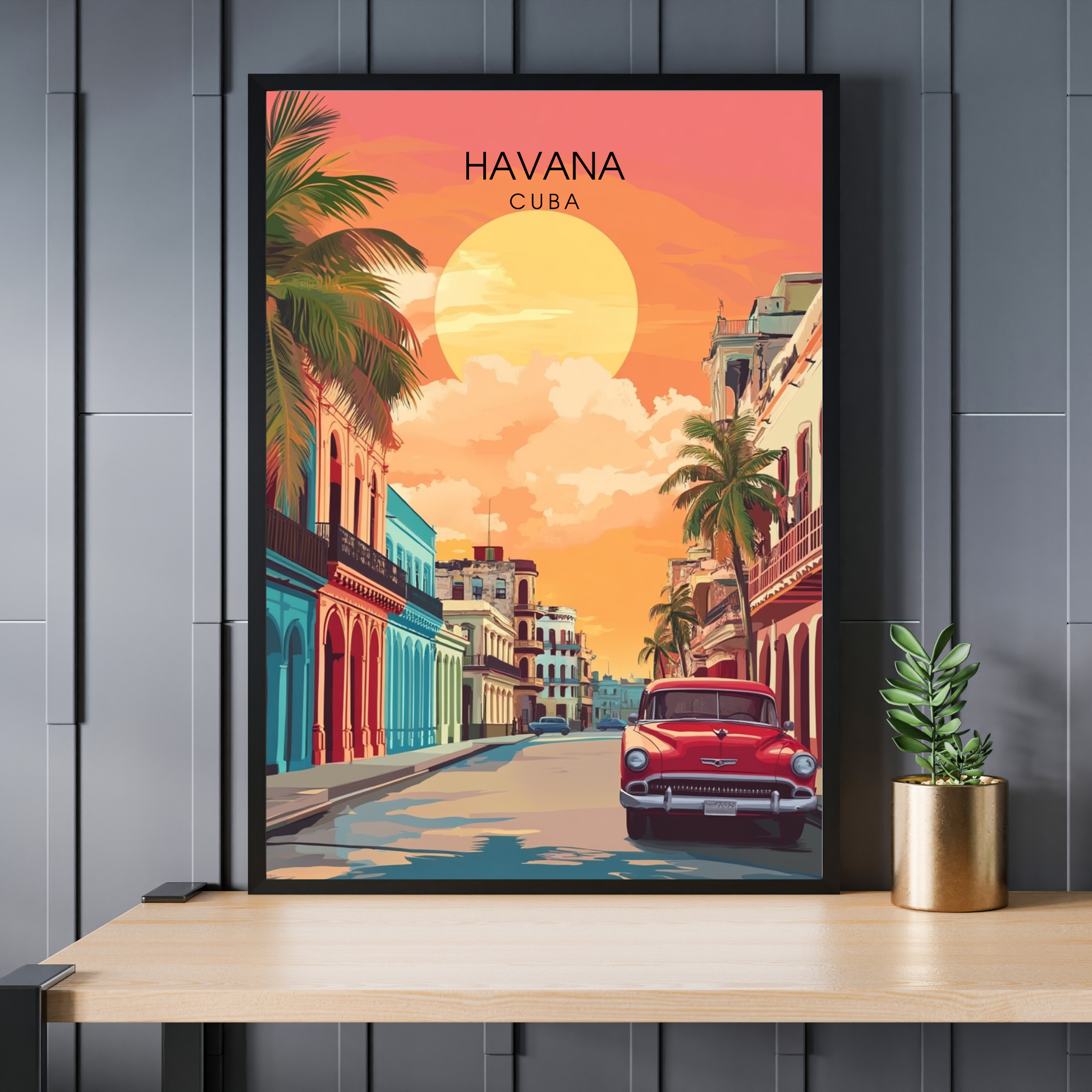 Affiche Havana | Tableau mural Cuba | Affiche Cuba