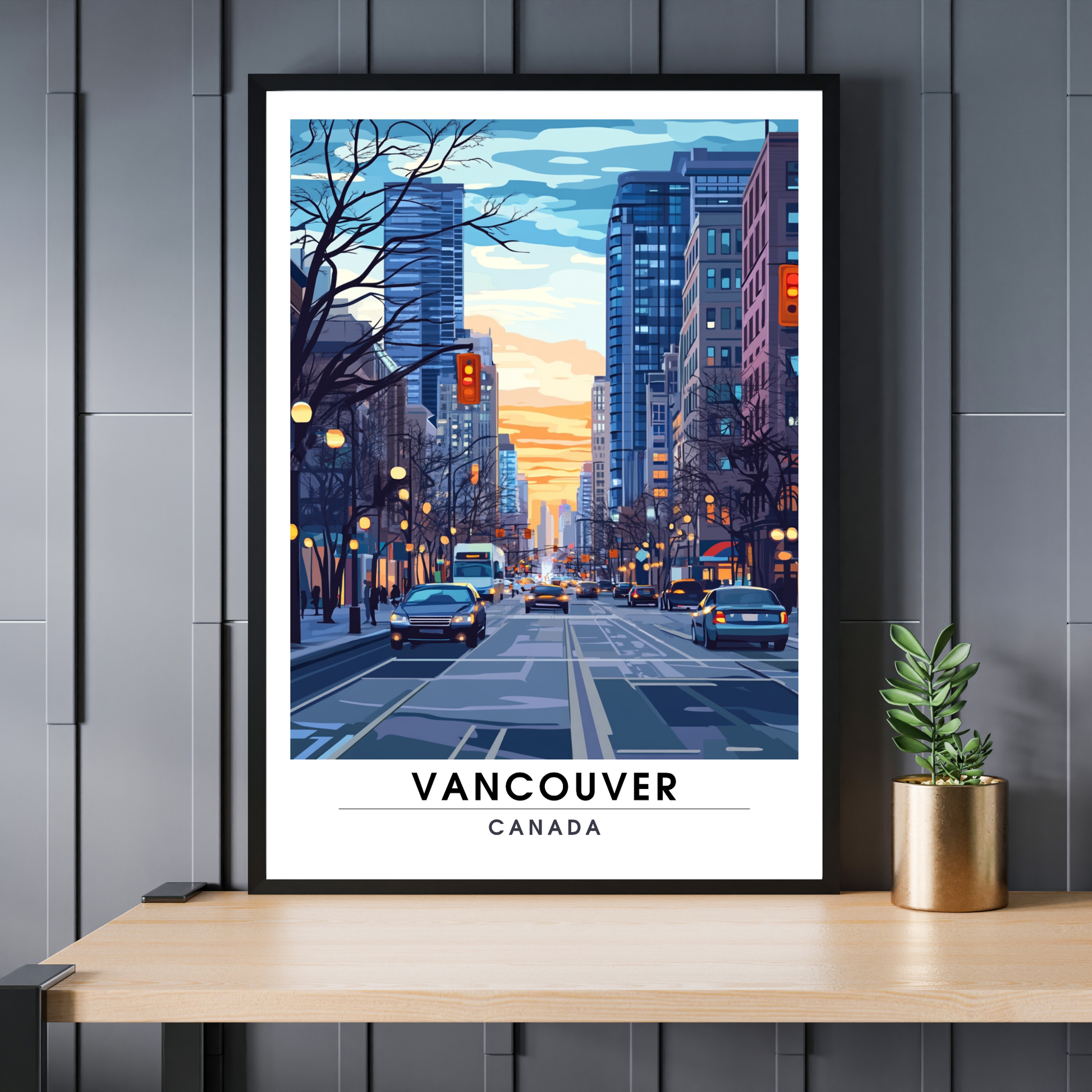 Affiche Vancouver | Poster décoratif Canada | Affiche Canada