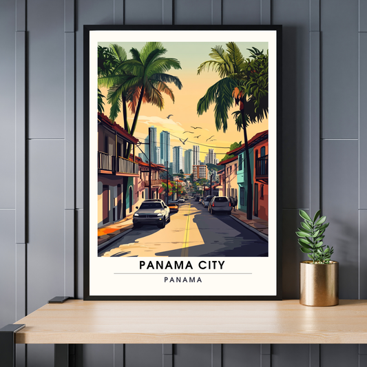 Affiche Ville de Panama | Impression de voyage Panama | Affiche Panama
