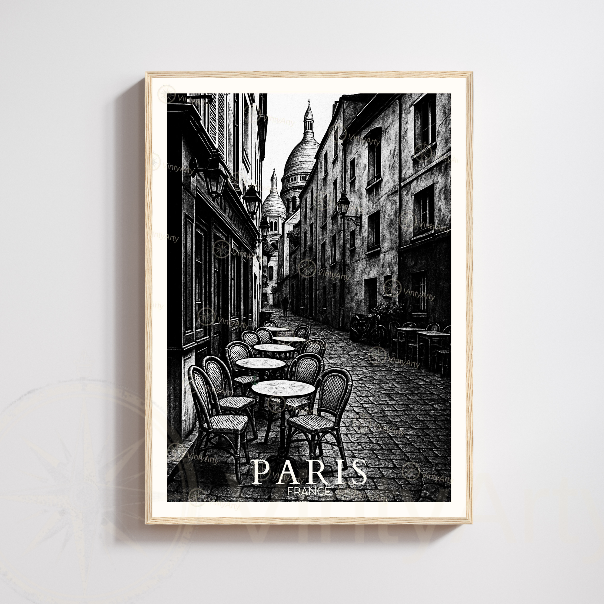 Affiche Paris | Poster Montmartre - Sacré Cœur | Affiche France