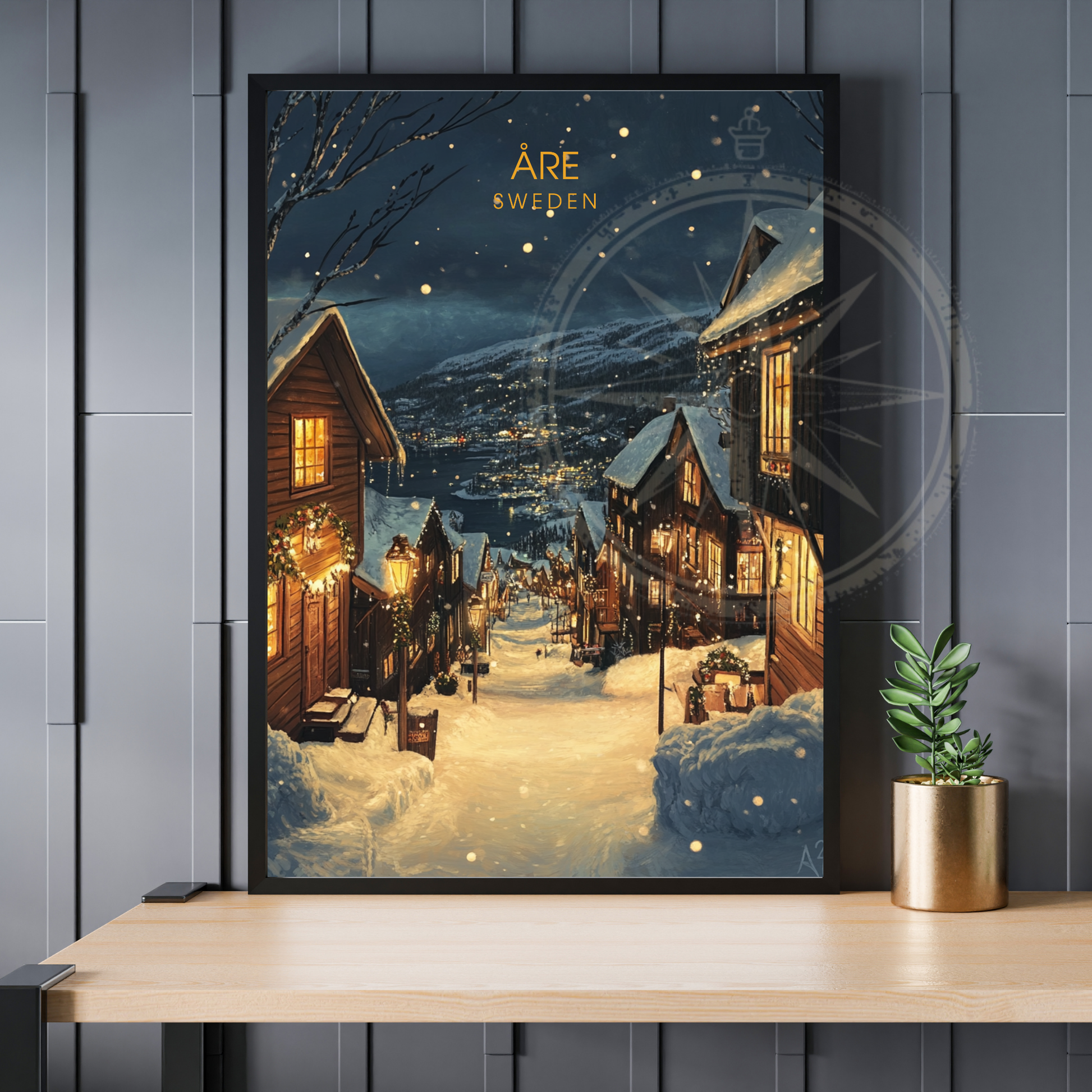 Affiche Åre | Poster décoratif Suède | Affiche Suède
