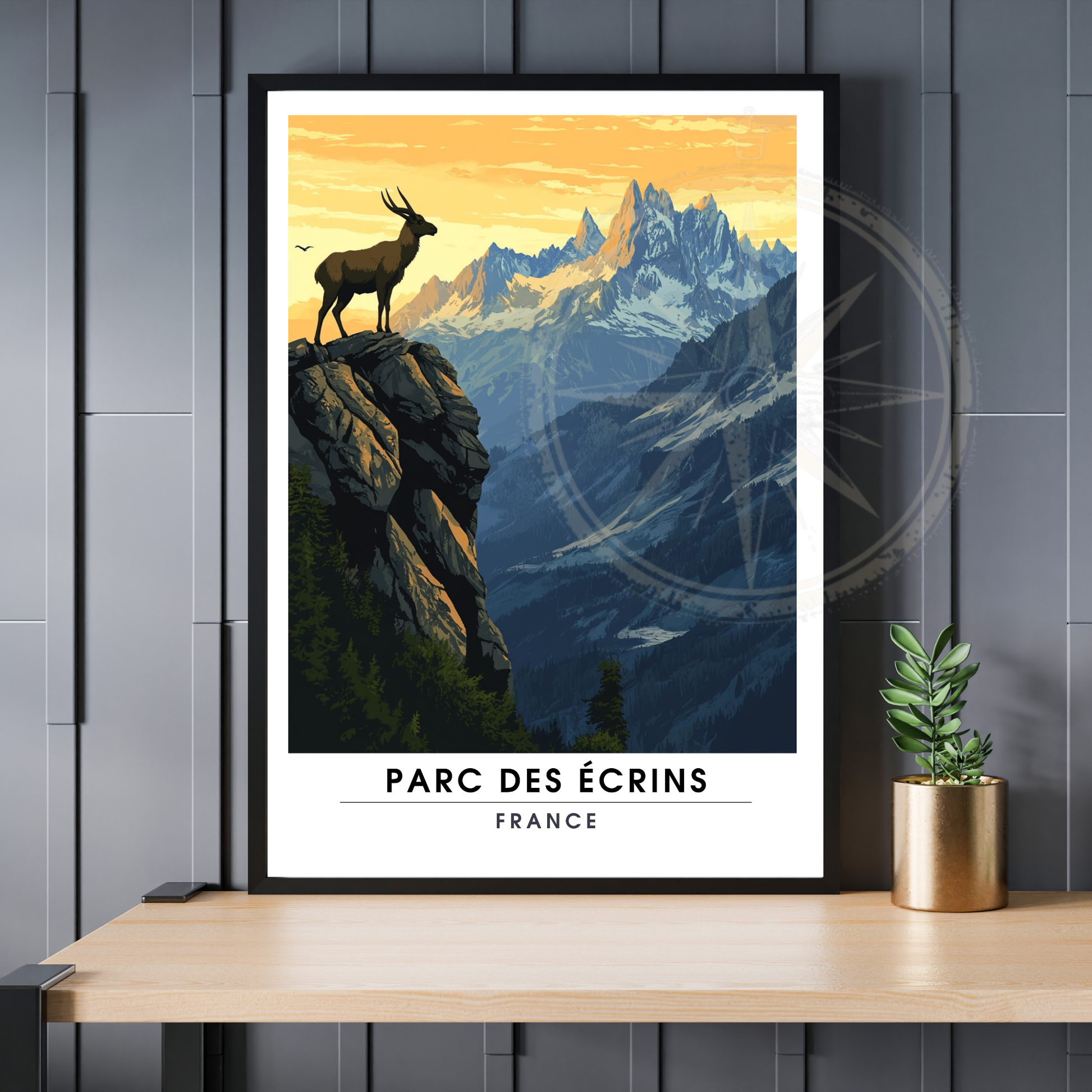 Affiche Parc des Écrins | Impression France  |  Affiche France