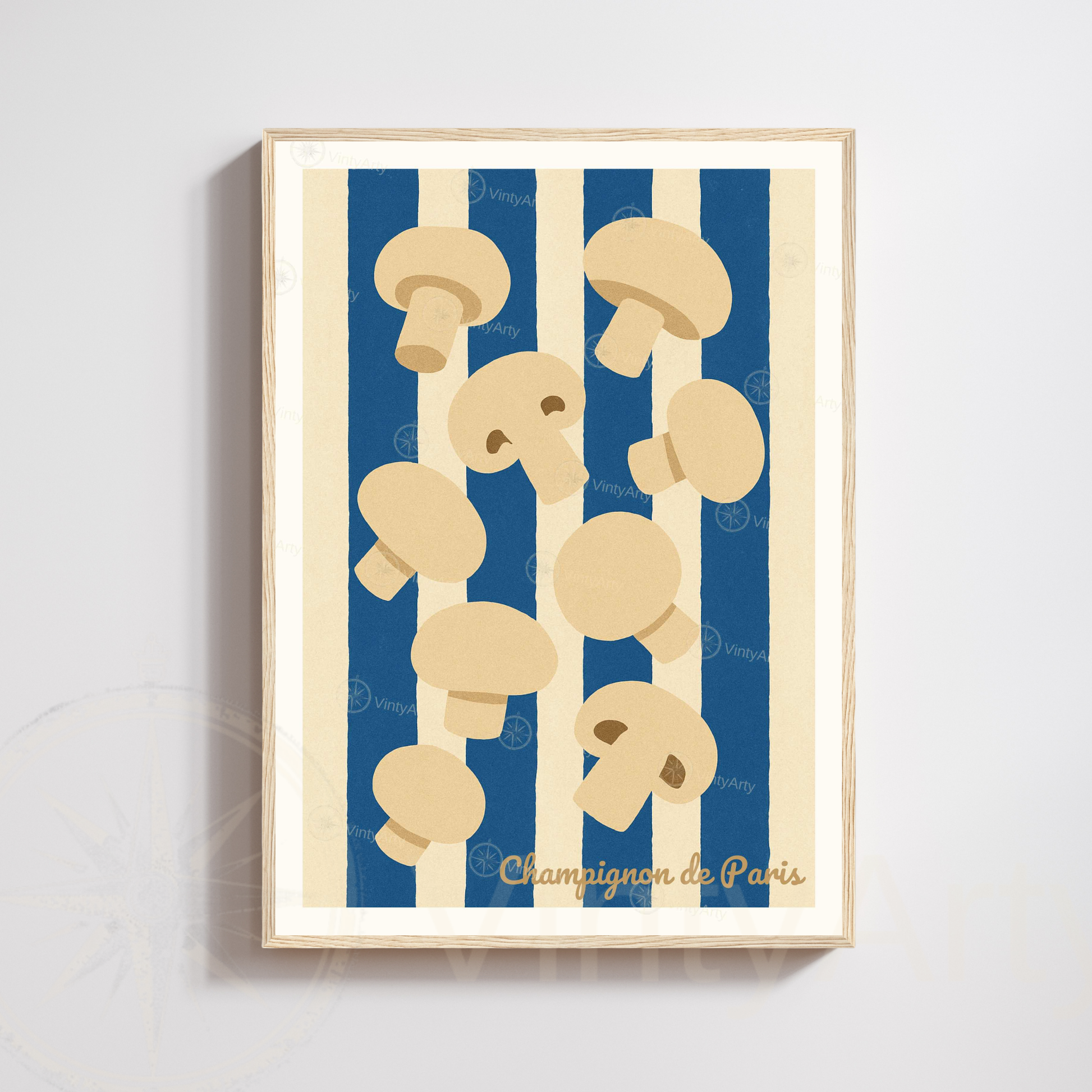 Affiche Paris | Poster champignon | Affiche France