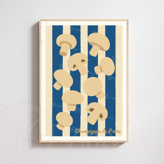 Affiche Paris | Poster champignon | Affiche France