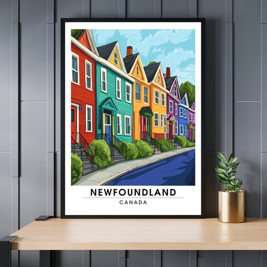 Affiche Terre Neuve | Poster Murale Canada | Affiche Canada
