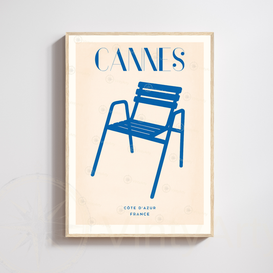 Affiche Cannes | Impression Côte d’Azur | Affiche France