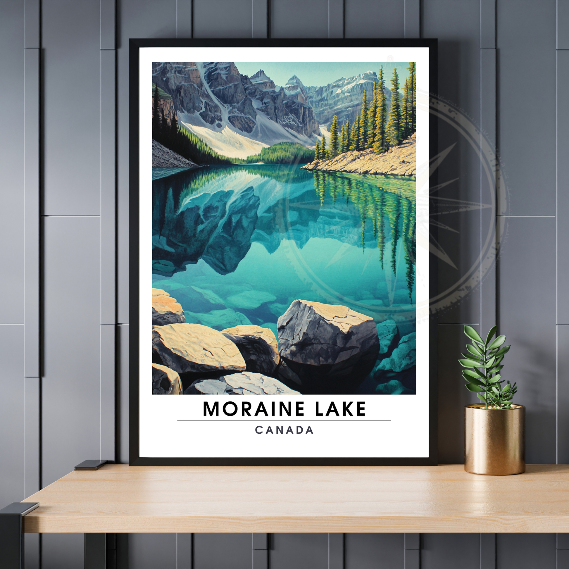 Affiche Lac Moraine | Impression Canada | Affiche Lac