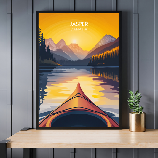 Affiche Parc national de jasper | Impression Canada | Affiche Canada