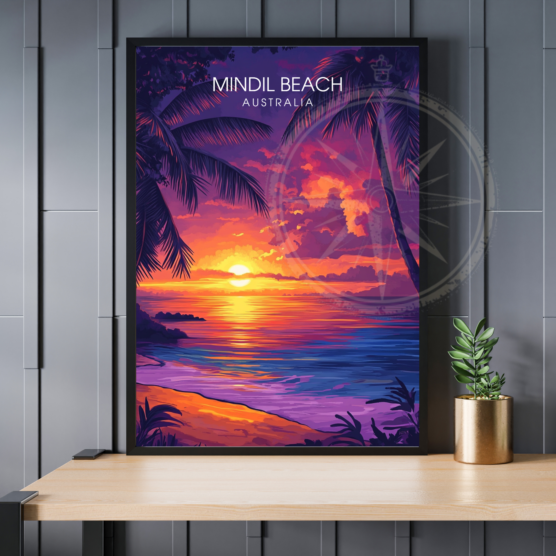 Affiche Plage de Mindil | Impression Australie | Affiche Australie