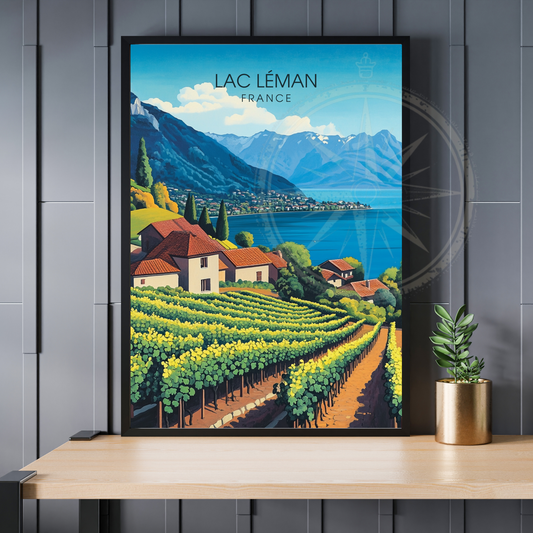 Affiche Lac Léman | impression France | Affiche Lac