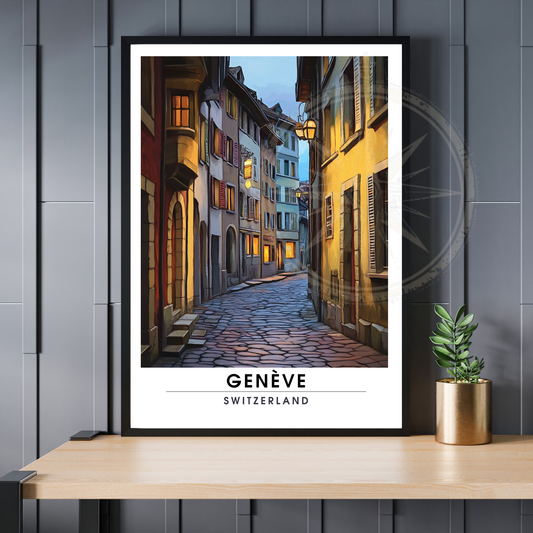 Affiche Genève | Poster Murale Suisse | Affiche Suisse
