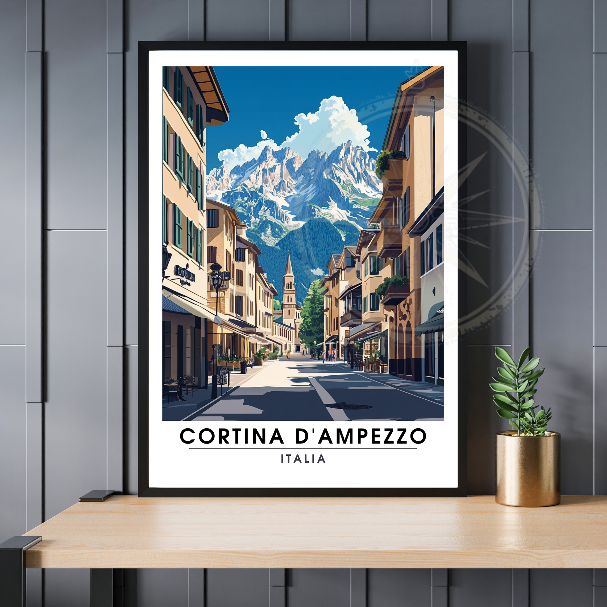 Affiche Cortina d'Ampezzo | Impression Italie | Affiche Italie