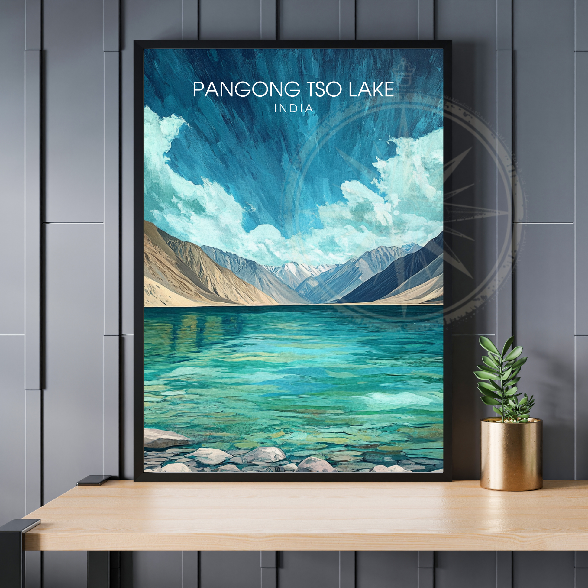 Affiche Pangong Tso Lake| Impression India | Affiche Lake