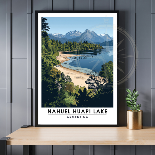 Affiche Lac Nahuel Huapi | Poster Argentine | Affiche Lac