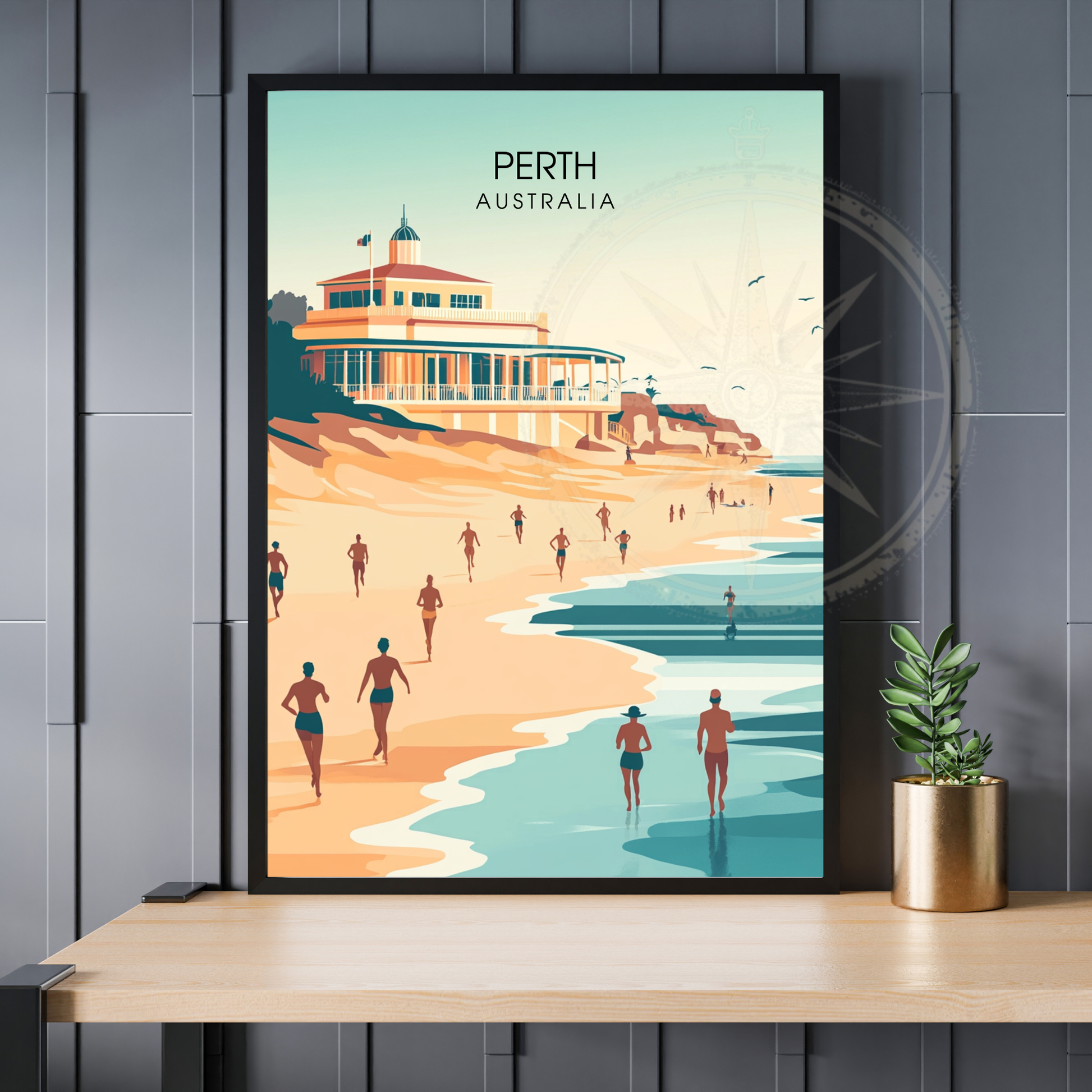 Affiche Perth | Impression Australie | Affiche Australie