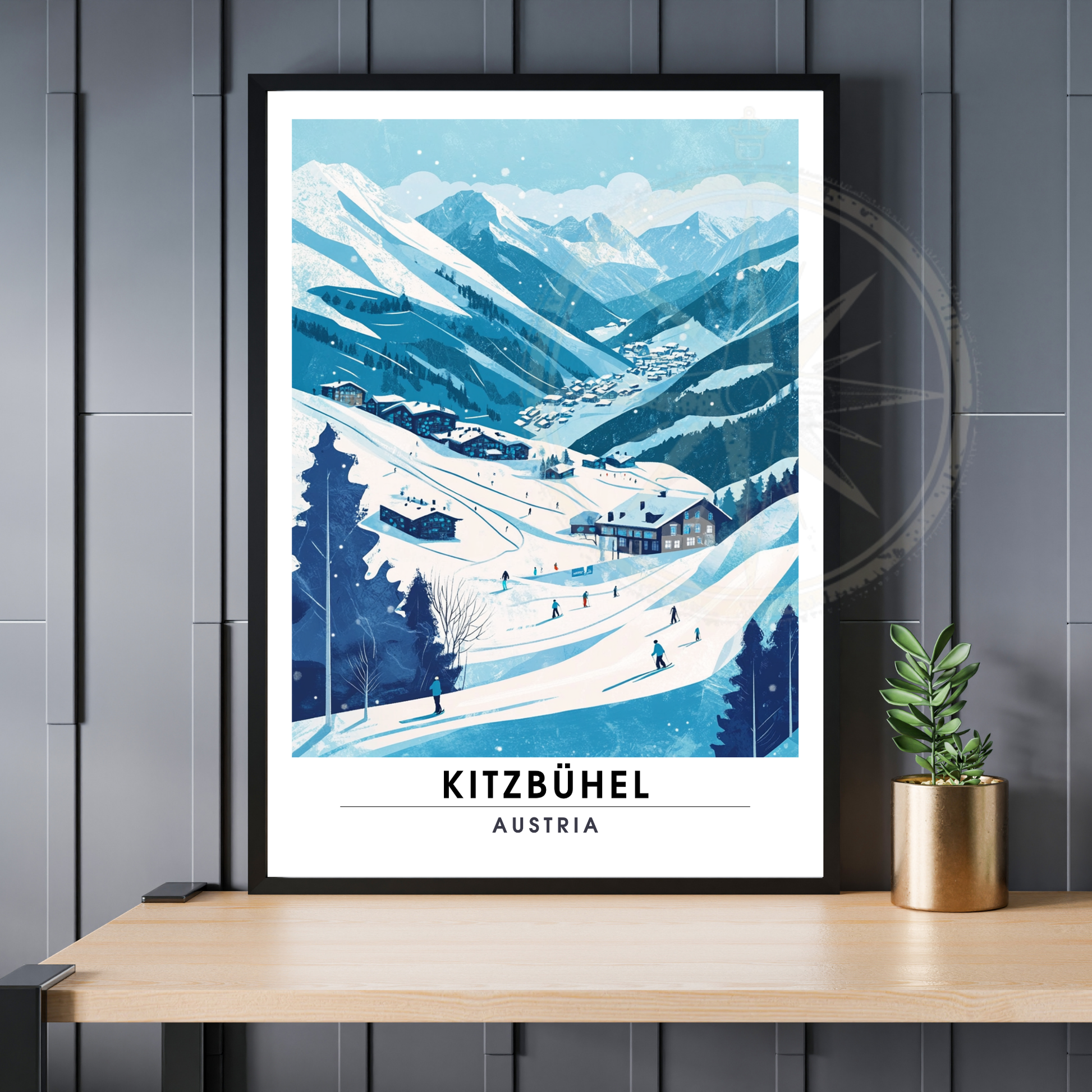Affiche Kitzbühel | Poster Autriche | Affiche Autriche