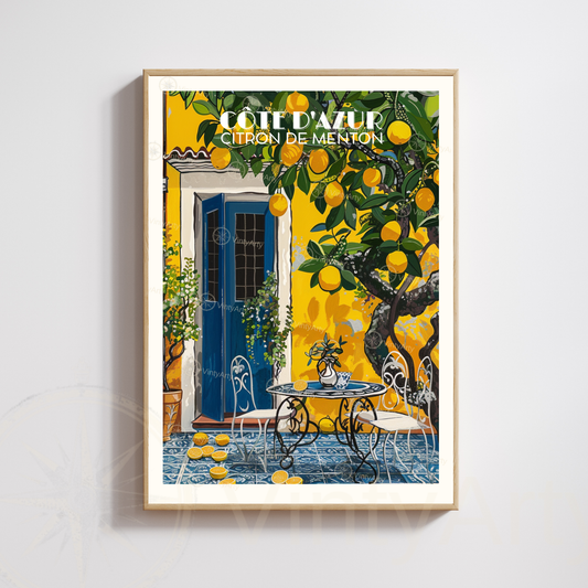 Affiche Côte d’Azur | Poster Côte d’Azur | Affiche France