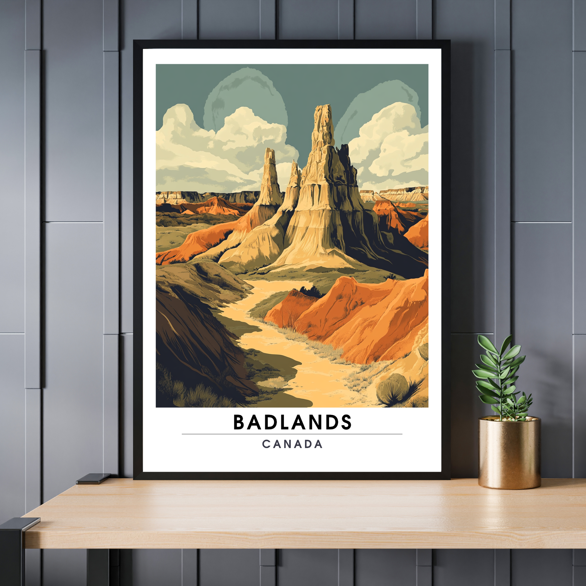 Affiche Badlands | Impression Canada | Affiche Canada