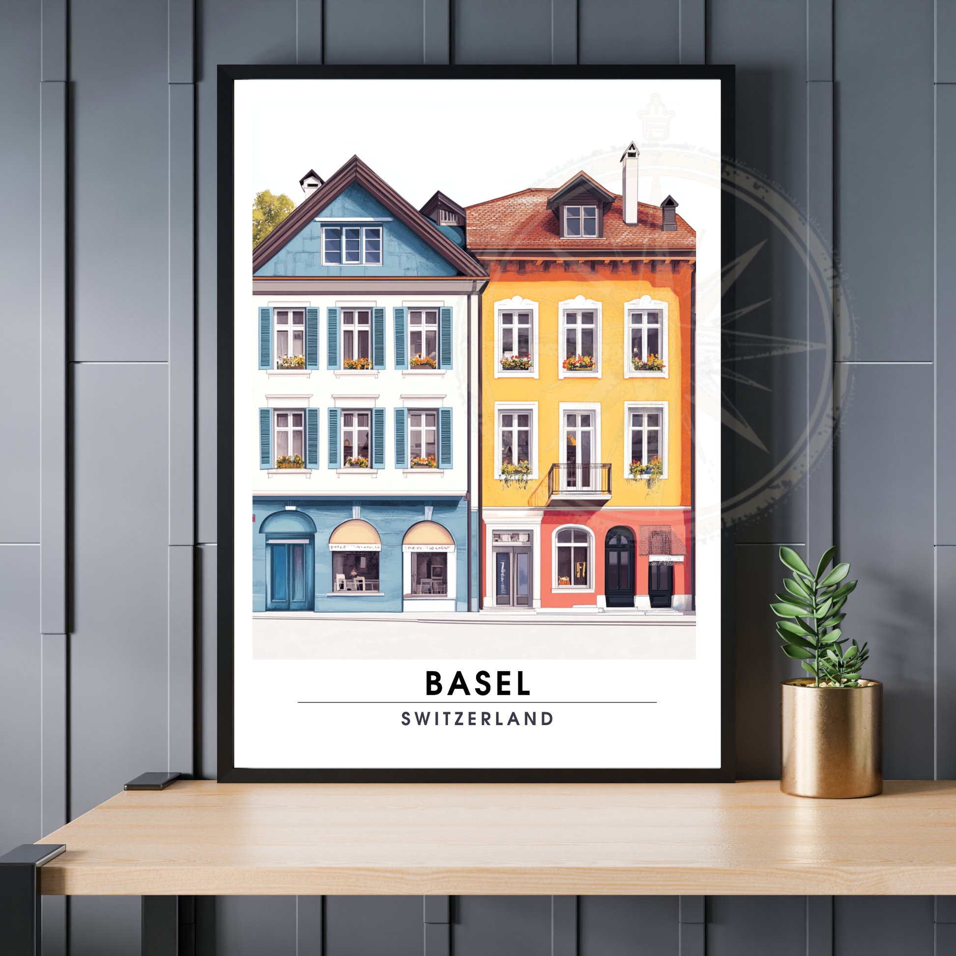 Affiche Bâle | Impression de voyage Suisse | Affiche Suisse