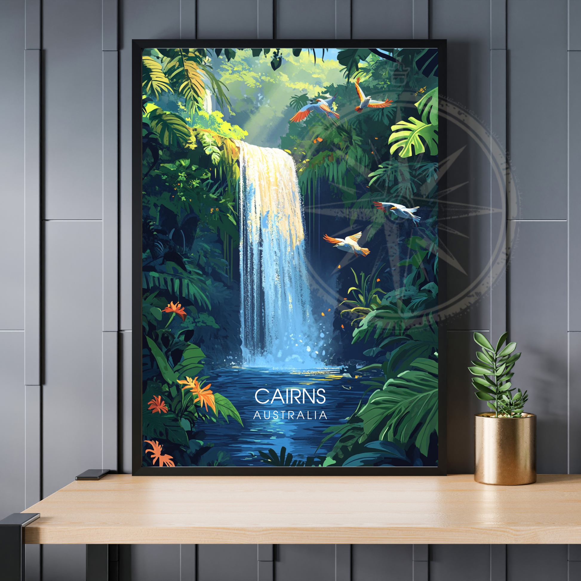 Affiche Cairns | Poster de voyage Australie | Affiche Australie