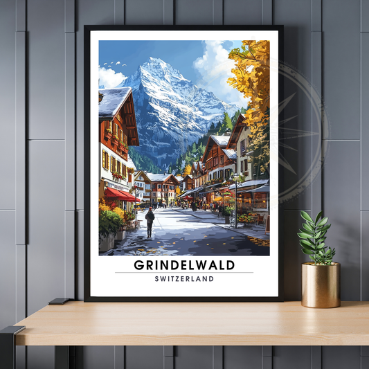 Affiche Grindelwald | Poster Suisse | Affiche Suisse