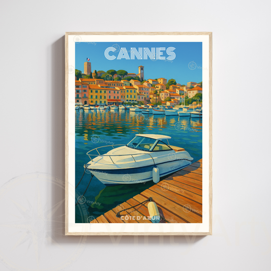 Affiche Cannes | Poster Côte d’Azur | Affiche France