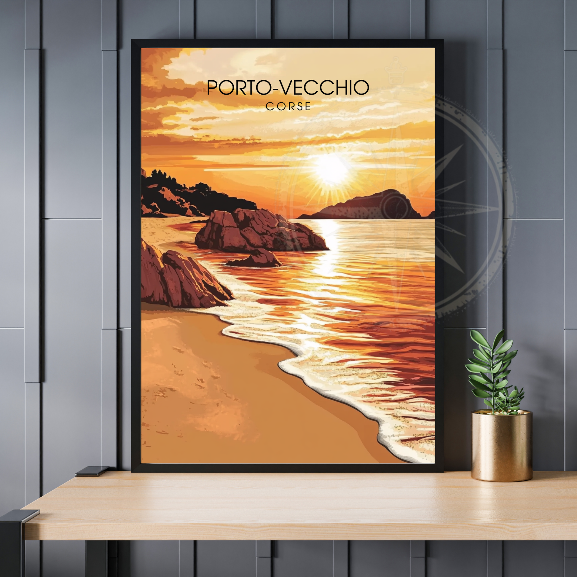 Affiche Porto Vecchio | Poster Corse | Affiche Corse