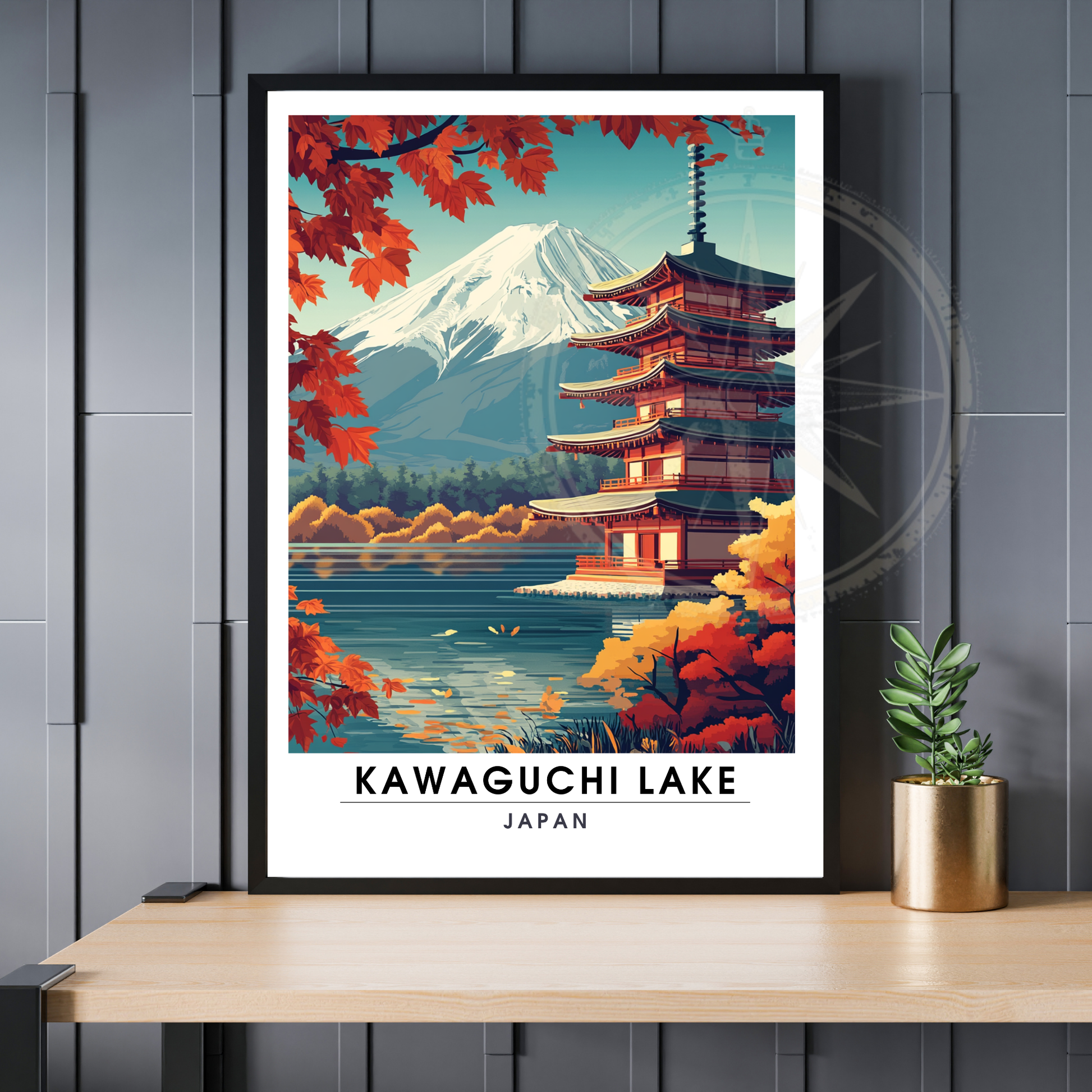 Affiche Kawaguchi Lake| Impression Japan | Affiche Lake