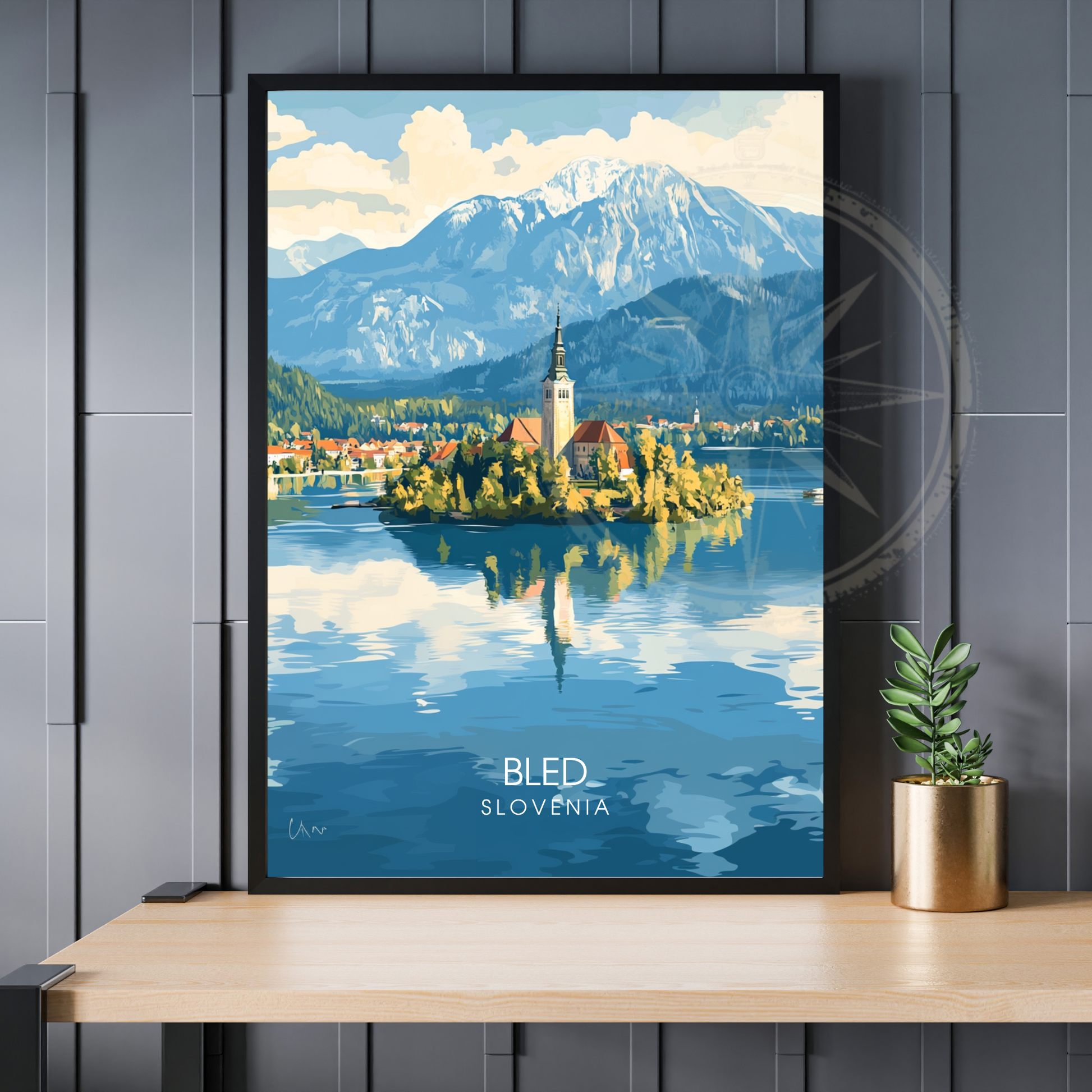 Affiche Bled |Poster Slovénie | Affiche Slovénie