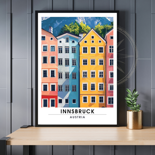 Affiche Innsbruck | Poster Autriche | Affiche Autriche