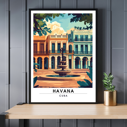 Affiche Havana | Poster Murale Cuba | Affiche Cuba