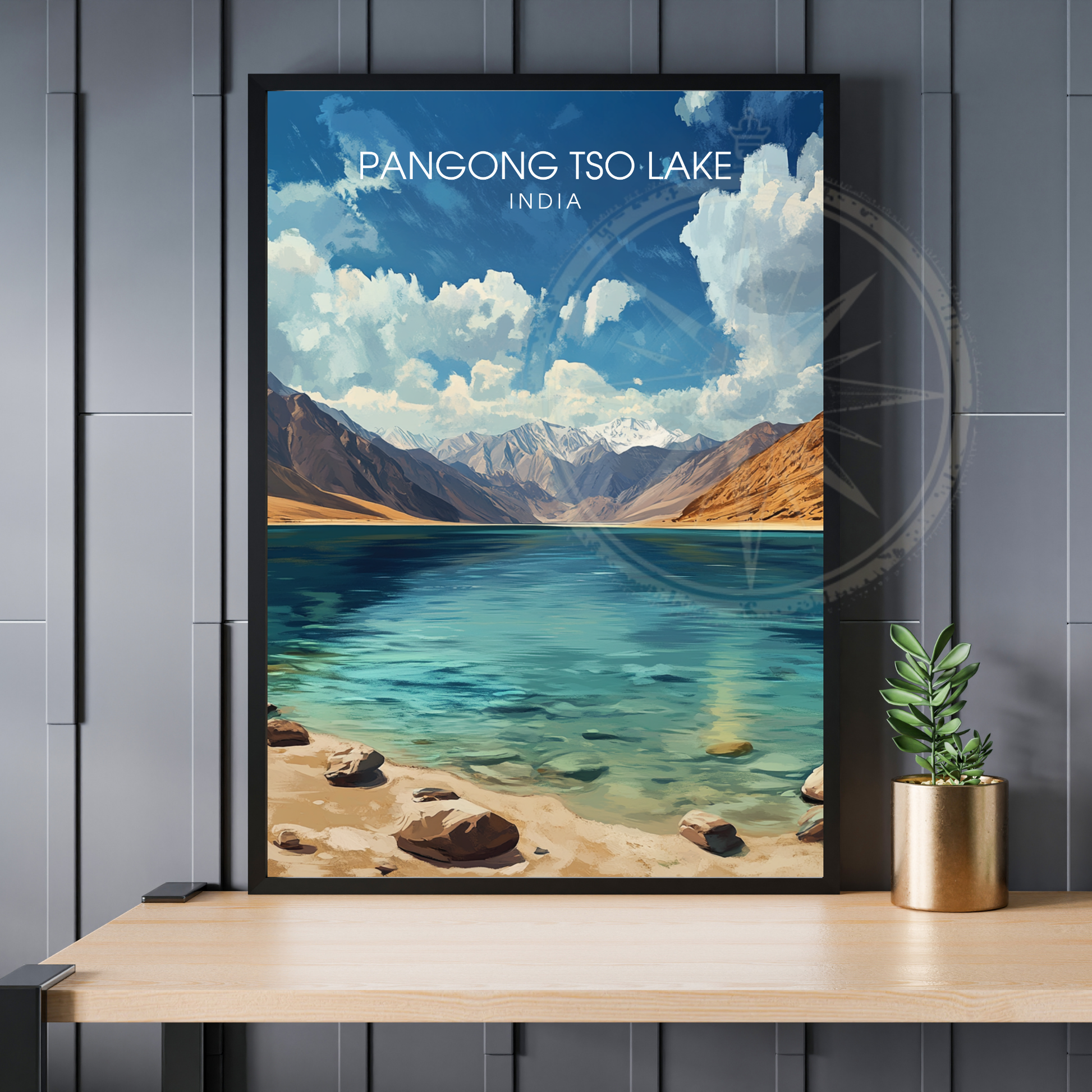 Affiche Pangong Tso Lake| Impression India | Affiche Lake