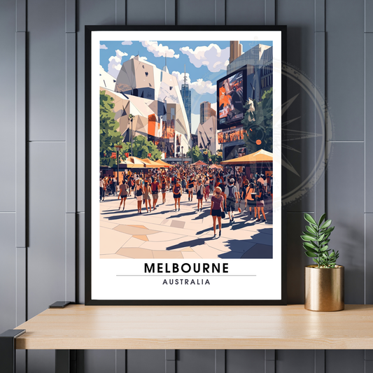 Affiche Melbourne | Poster Murale Australie | Affiche Australie