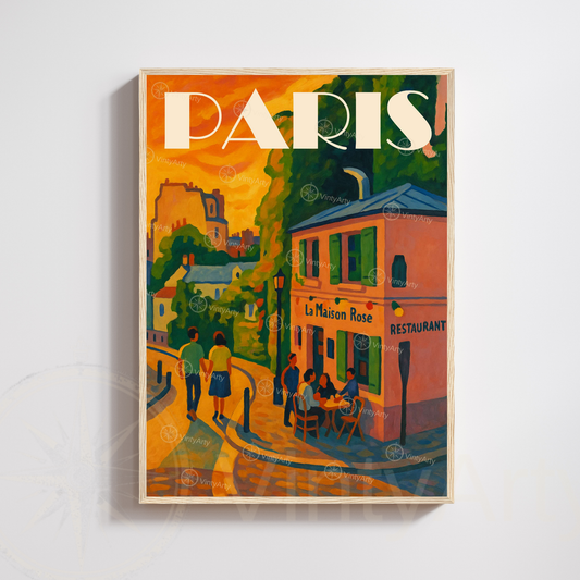 Affiche Paris | Impression décoratif Montmartre - Sacré Cœur | Affiche France