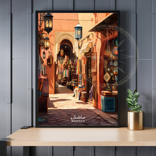 Affiche Marrakech | Poster Maroc | Affiche Maroc