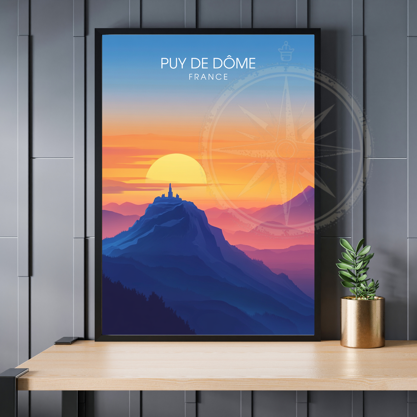 Affiche Puy de Dôme| Impression France | Affiche France