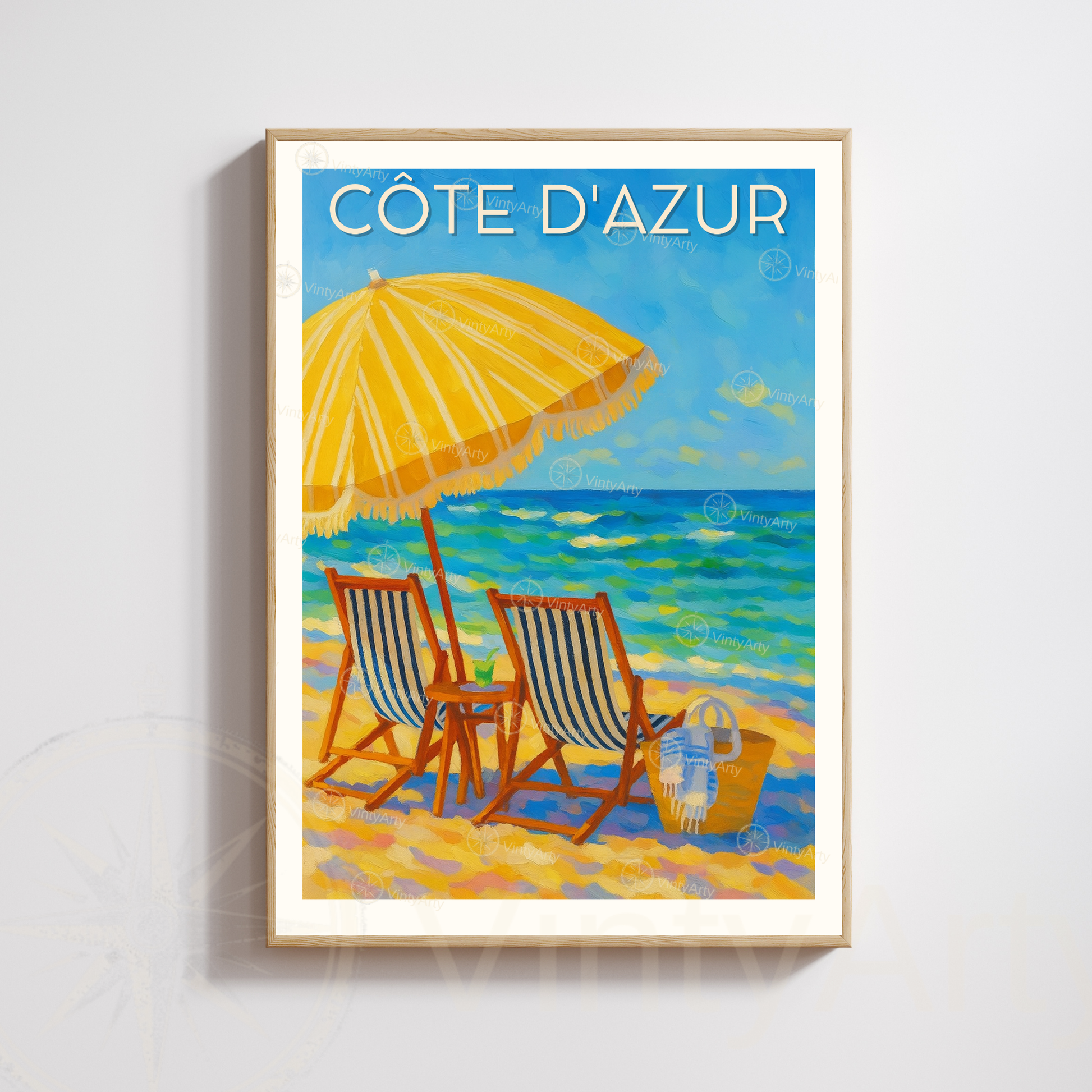 Affiche Côte d’Azur | Impression Côte d’Azur | Affiche France