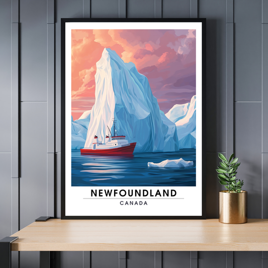 Affiche Terre Neuve | Impression Murale Canada | Affiche Canada