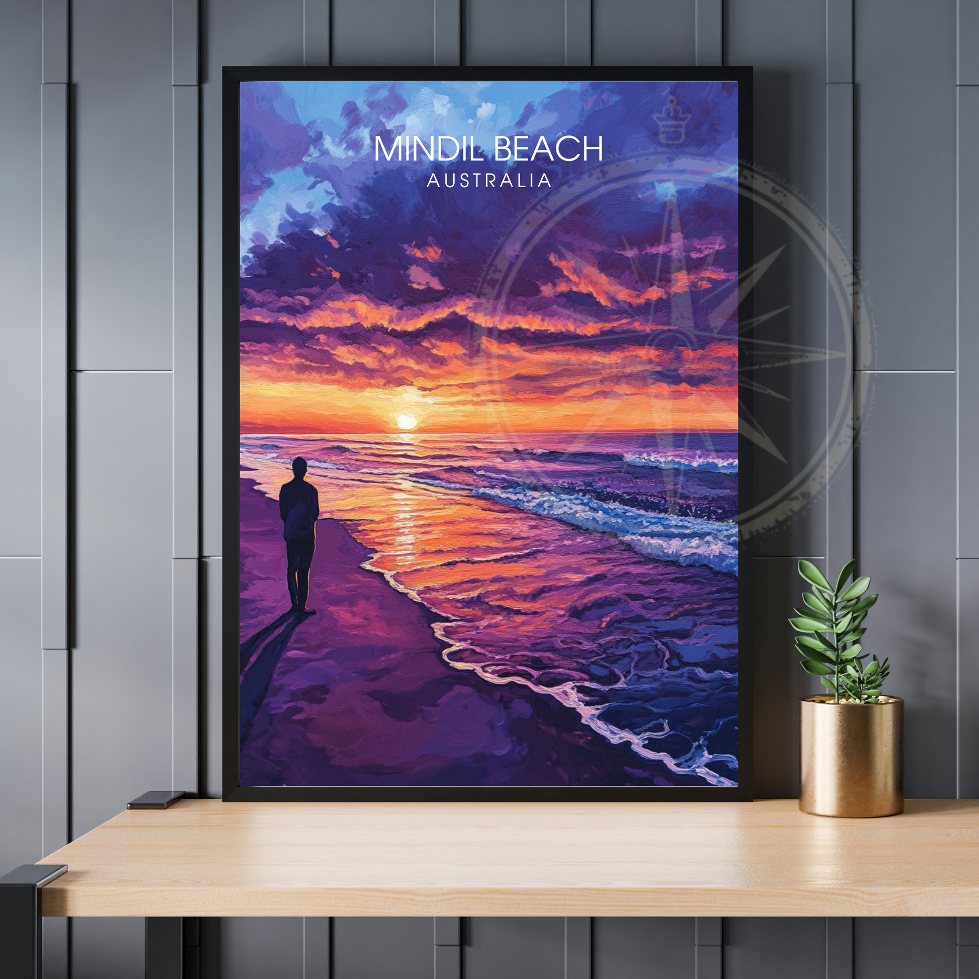 Affiche Plage de Mindil | Impression de voyage Australie | Affiche Australie