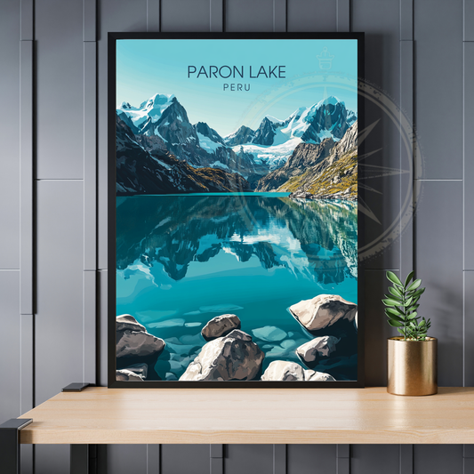 Affiche Lac Paron | Impression Pérou | Affiche Lac