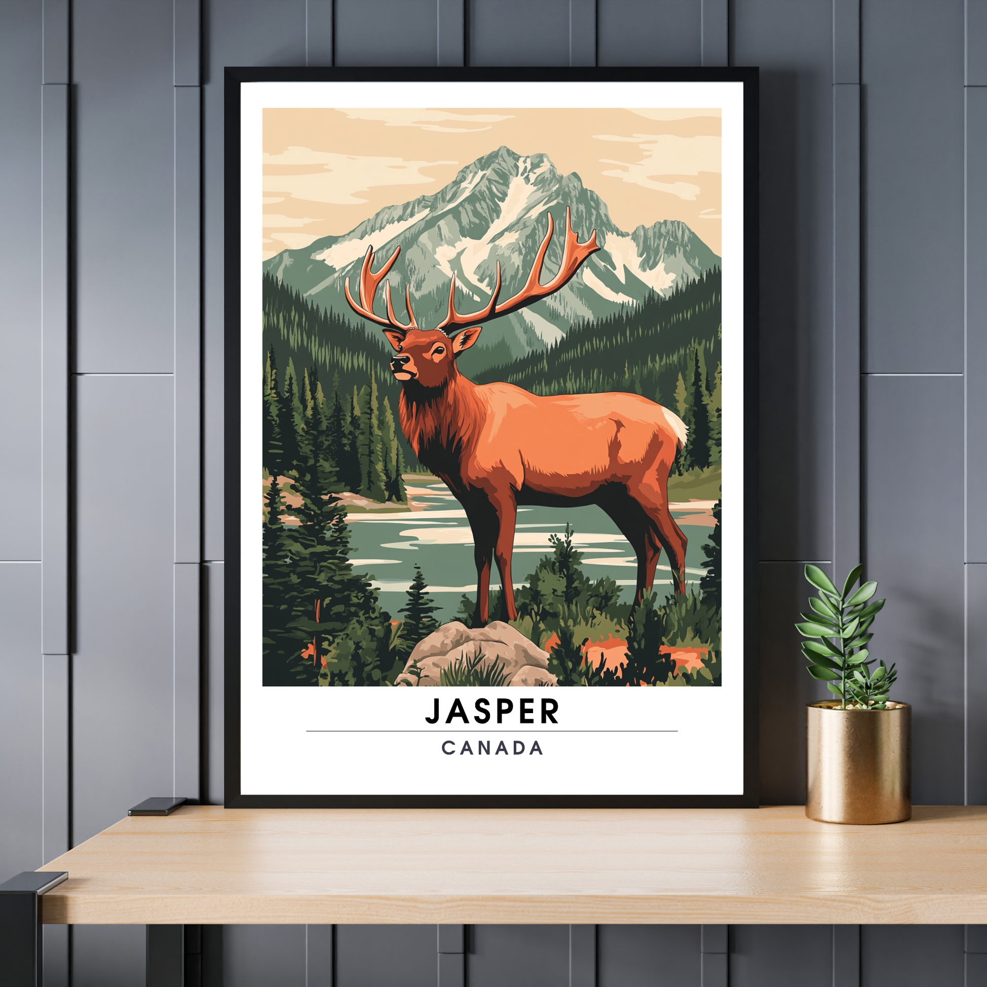 Affiche Parc national de jasper | Poster décoratif Canada | Affiche Canada