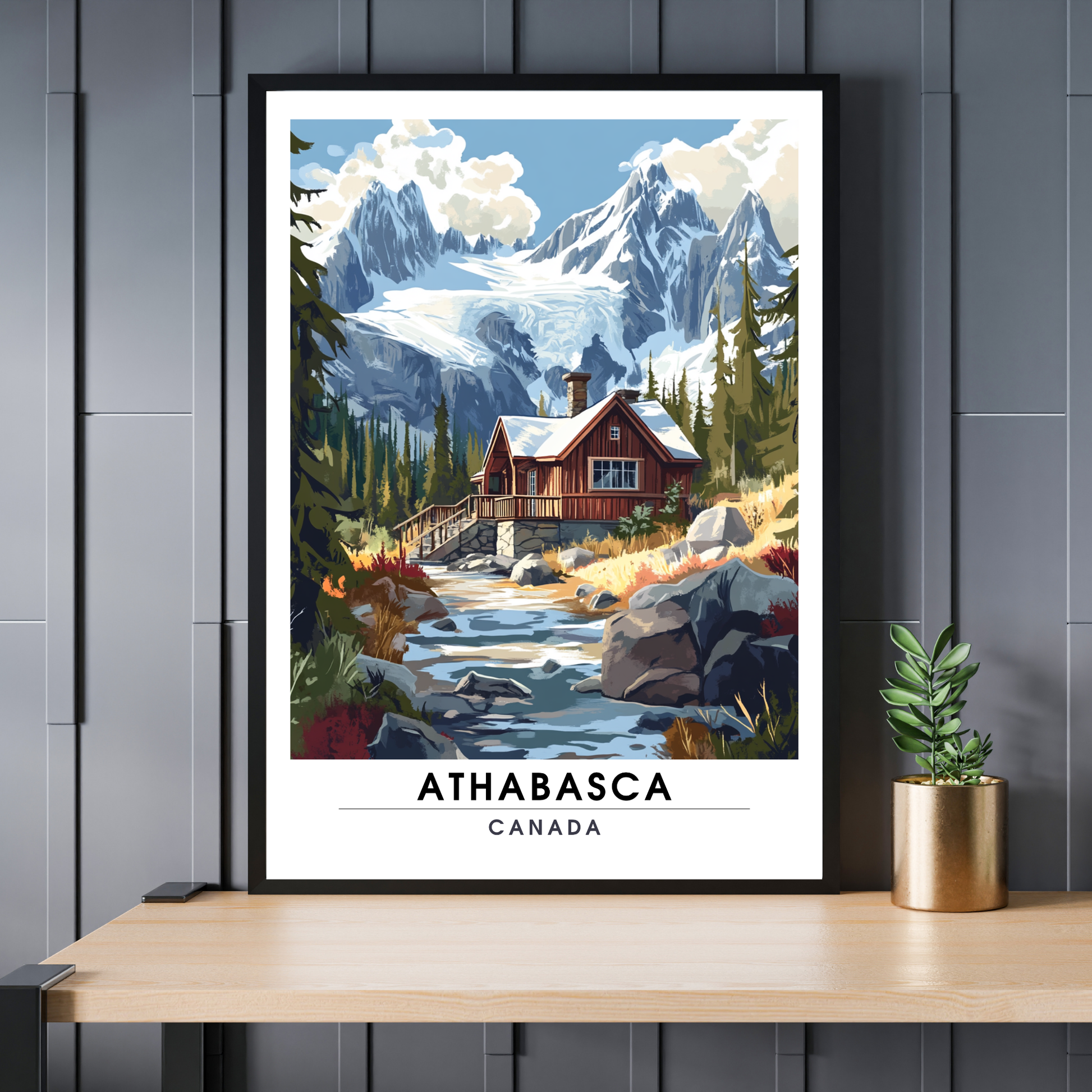 Affiche Glacier du athabasca | Poster Canada | Affiche Canada
