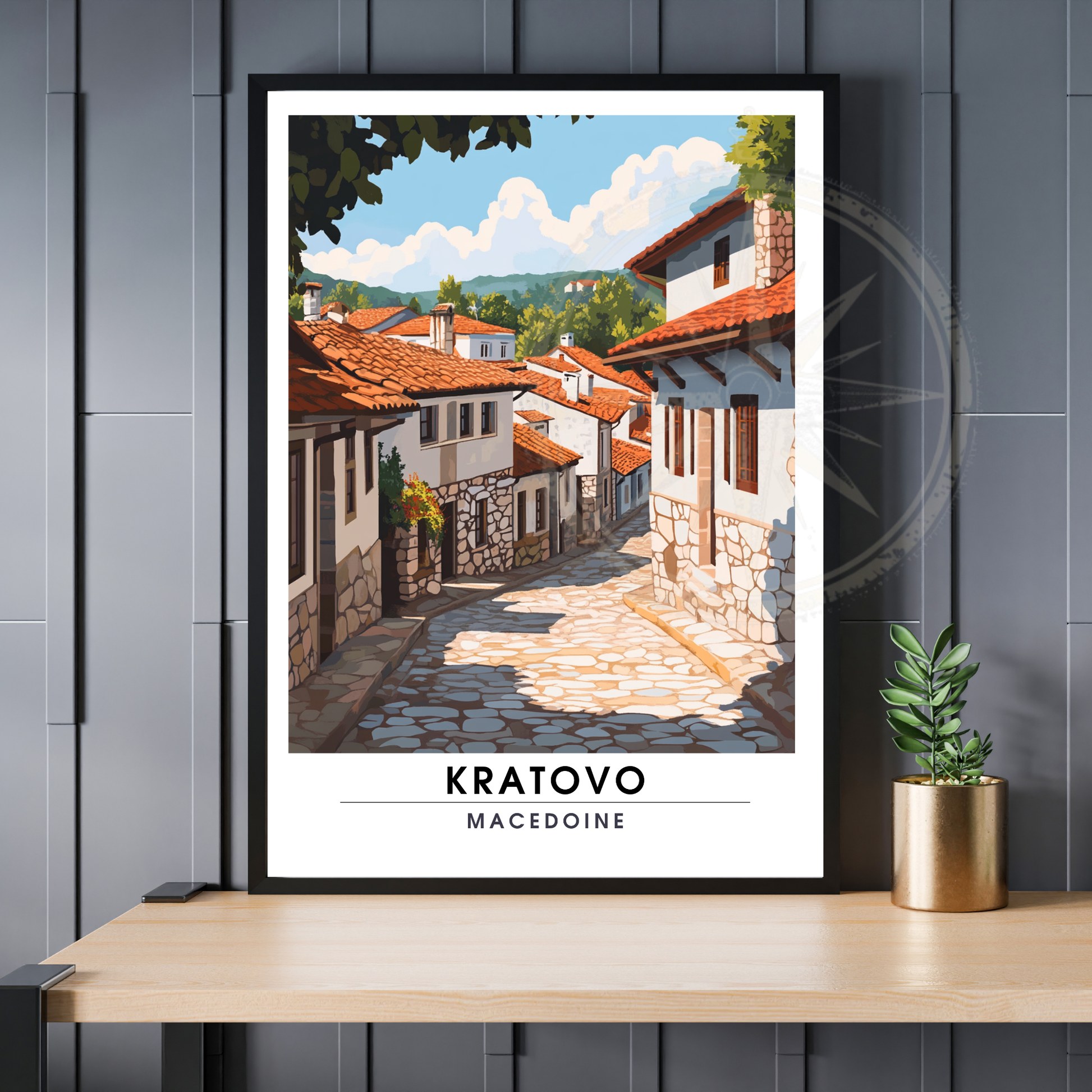 Affiche kratovo | Poster Macédoine | Affiche Macédoine