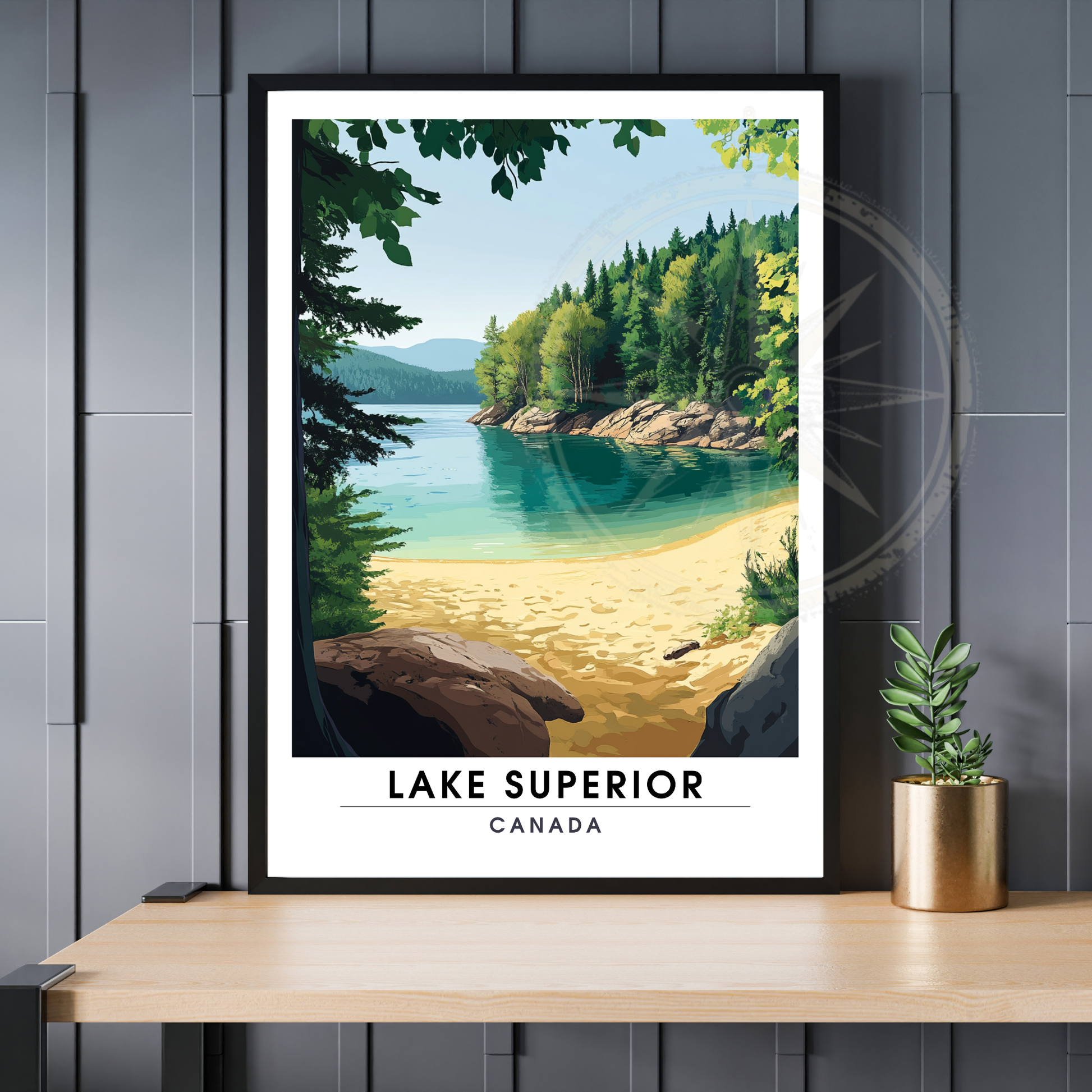 Affiche Lac Supérieur | Poster Canada | Affiche Lac