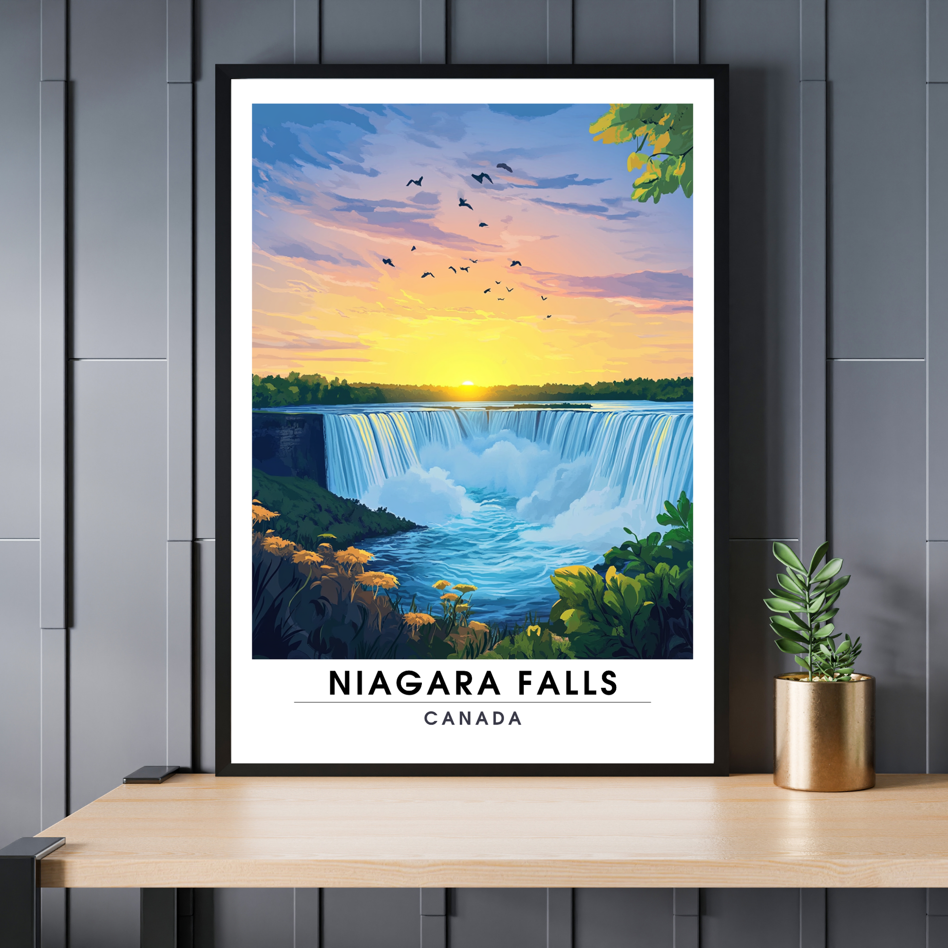 Affiche Chutes du Niagara | Poster décoratif Canada | Affiche Canada