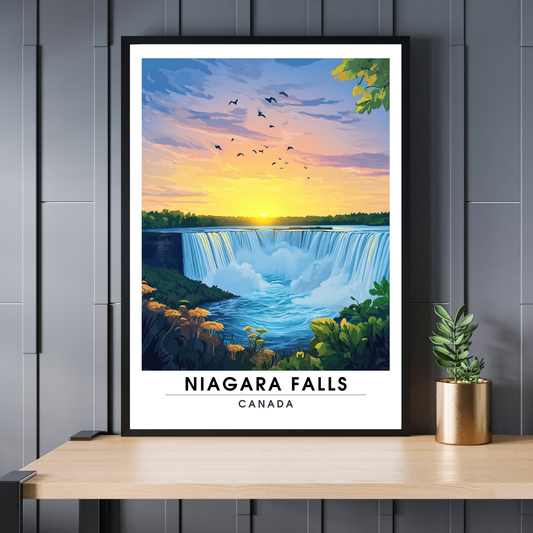 Affiche Chutes du Niagara | Poster décoratif Canada | Affiche Canada
