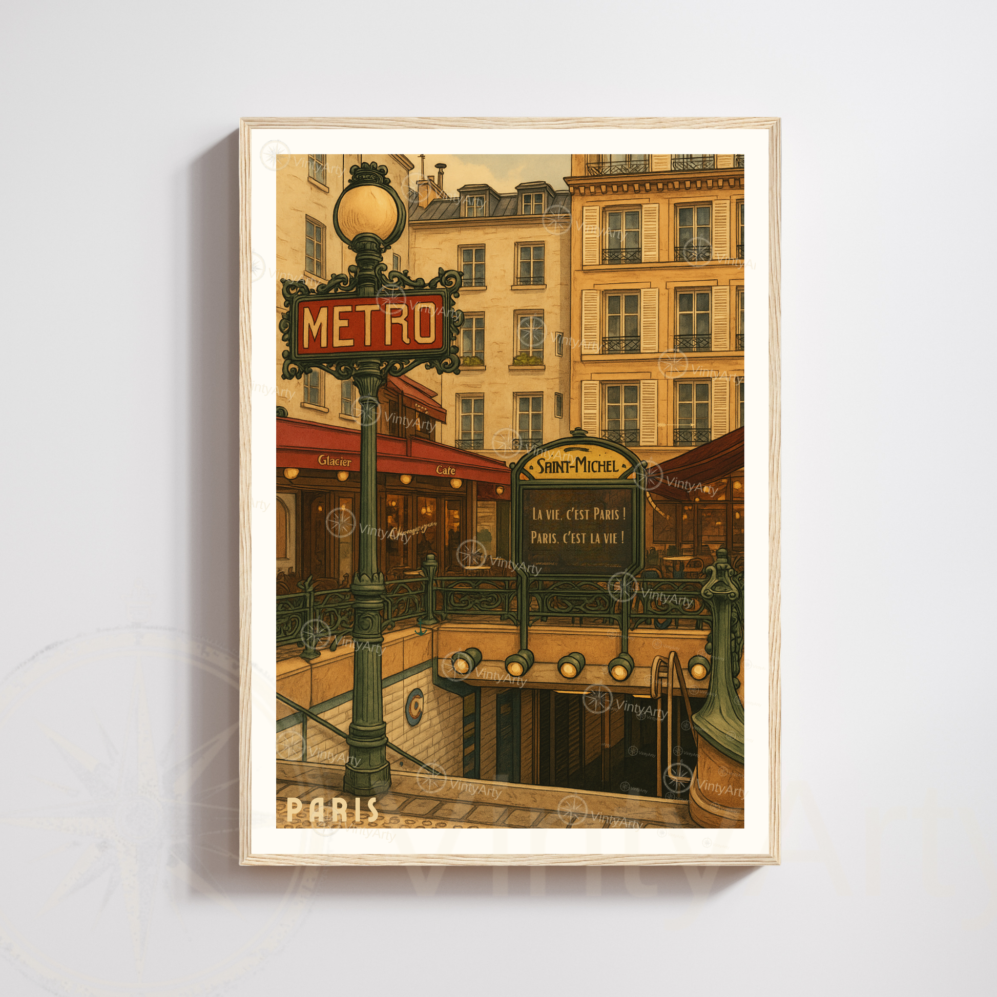 Affiche Paris | Poster Métro | Affiche France