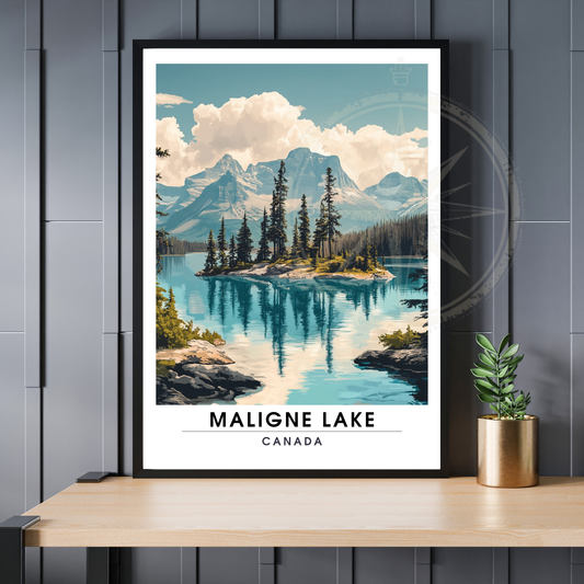 Affiche Lac Maligne | Impression Canada | Affiche Lac