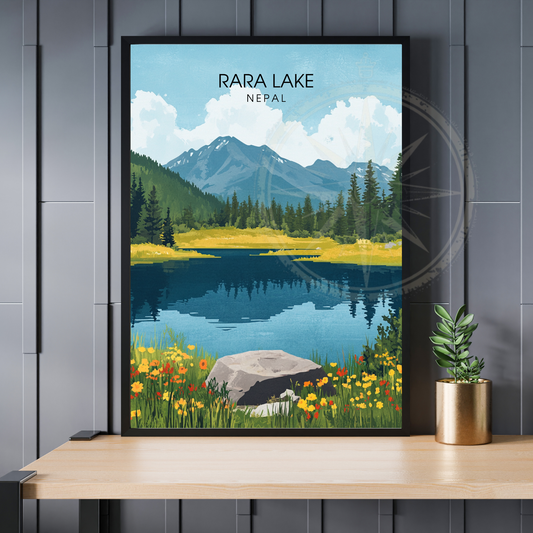 Affiche Rara Lake | Impression Nepal | Affiche Lake